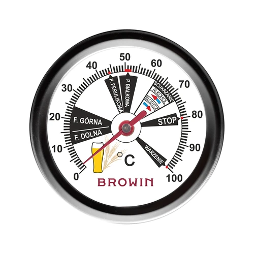 Termometro per birrificazione (da 0°C a +100°C) 31,5 cm - 2