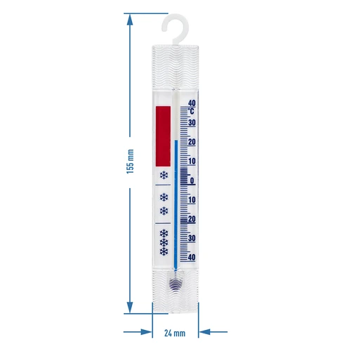 Termometro per frigoriferi e congelatori (-40°C a +40°C) 15 cm - 3