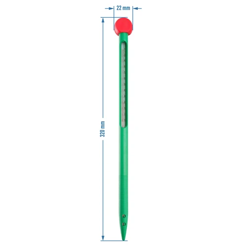 Termometro per terreno (0°C fino a +100°C) 32 cm - 3