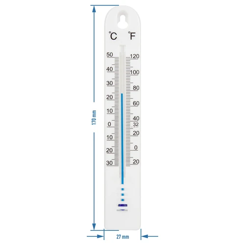 Termometro universale (-30 a +50 °C), 17 cm, bianco - 2