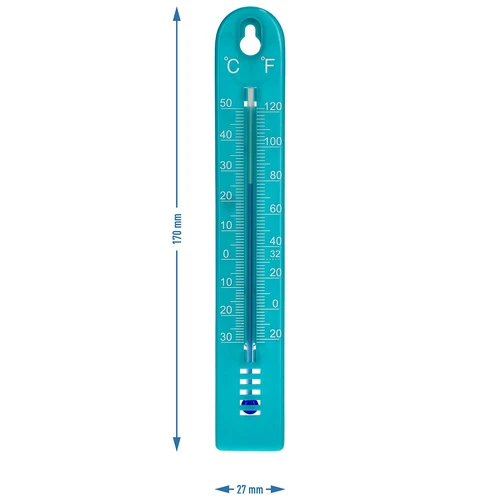 Termometro universale (-30 a +50 °C), 17 cm, blu - 4