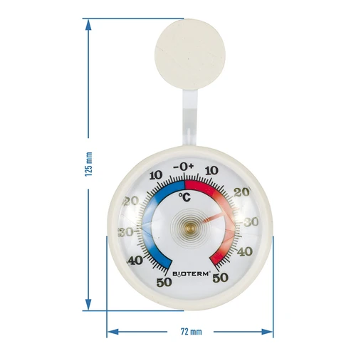 Termometro universale autoadesivo (-50°C a +50°C) Ø 7,2 cm - 2