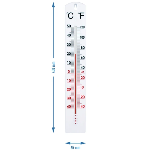 Termometro universale bianco (-40°C a +50°C) 40 cm - 2