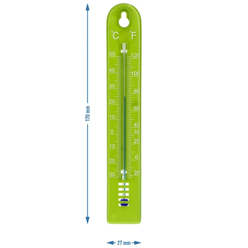 Termometro universale (da -30 a +50 °C), 17 cm, verde - 4