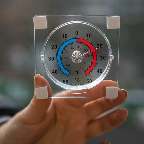 Termometro universale trasparente, autoadesivo (-50°C a +50°C) - 4