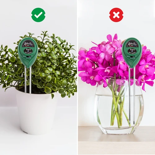 Tester del terreno 3 in 1 - pH, umidità e luce solare - 10