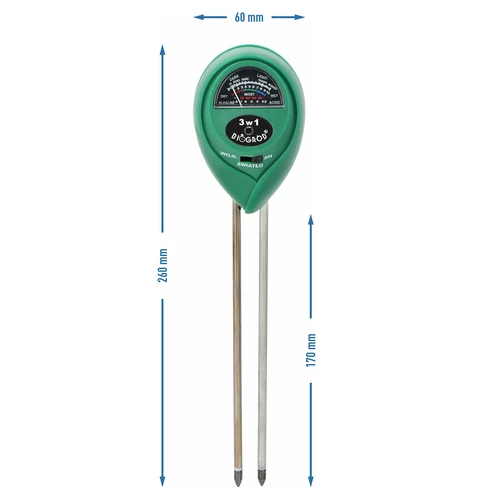 Tester del terreno 3 in 1 - pH, umidità e luce solare - 4
