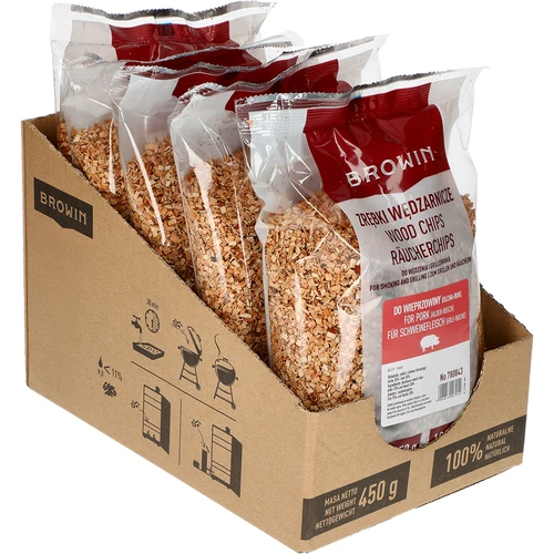 Cippato per affumicare (70% ontano + 30% faggio) classe 2, 450 g x5