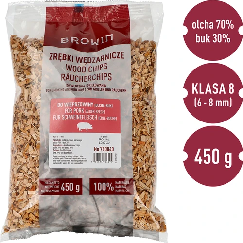 Trucioli per affumicare/grigliare 70% ontano + 30% faggio, 450 g, cl. 8 - 3