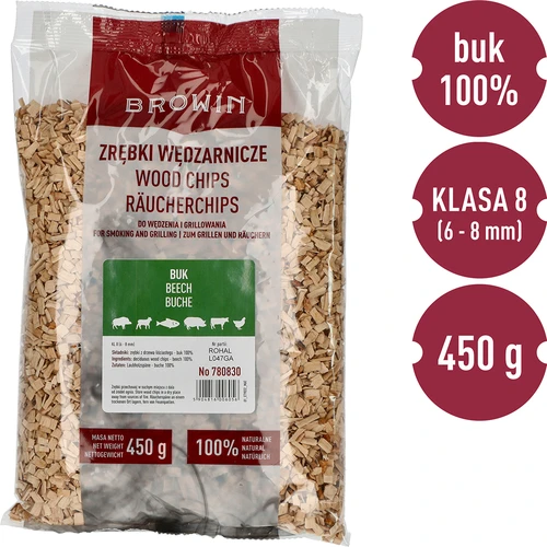 Trucioli per affumicare/grigliare, faggio, 450 g, classe 8 - 3