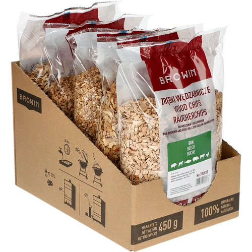 Trucioli per affumicare/grigliare, faggio, 450 g, classe 8 - 2