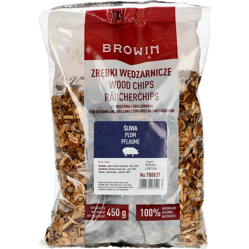 Trucioli per affumicare/grigliare, legno di susino, 450 g, classe 8