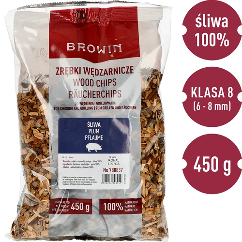 Trucioli per affumicare/grigliare, legno di susino, 450 g, classe 8 - 3