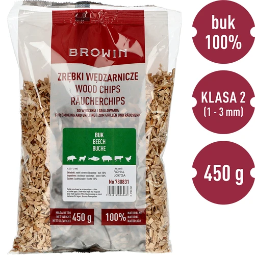 Trucioli per affumicatura (100% faggio) - classe 2 - 450 g x5 - 3
