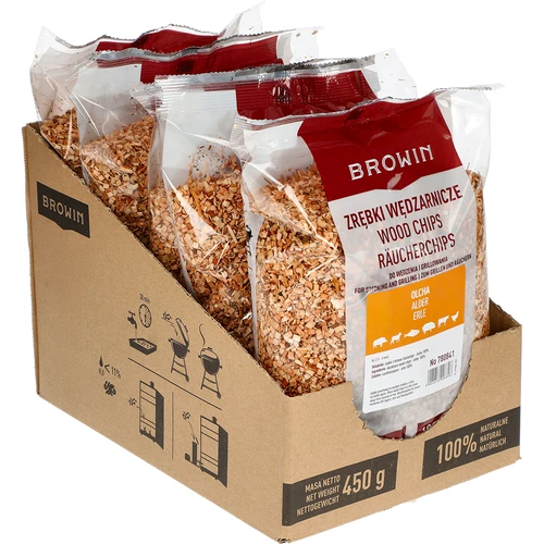 Trucioli per affumicatura (100% ontano) - classe 2 - 450 g x5
