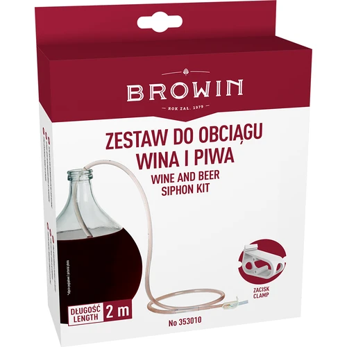 Tubo di travaso per vino con morsetto - 2
