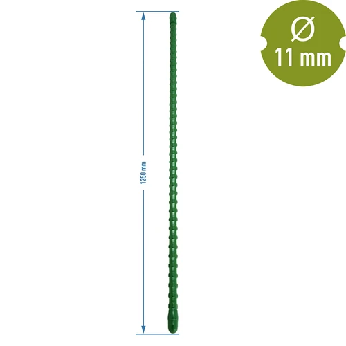 Tutore in acciaio rivestito in PE 1,25 m x 11 mm - 2