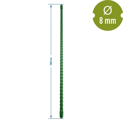 Tutore in acciaio rivestito in PE 1 m x 8 mm - 2
