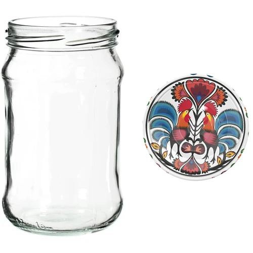 Vasetti 300 ml con tappo colorato Ø 66 - 6 pz. - 6