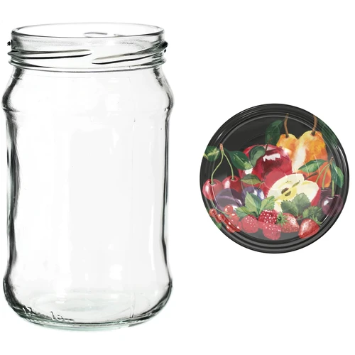 Vasetti 300 ml con tappo colorato Ø 66 - 6 pz. - 7