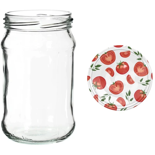 Vasetti 300 ml con tappo colorato Ø 66 - 6 pz. - 9