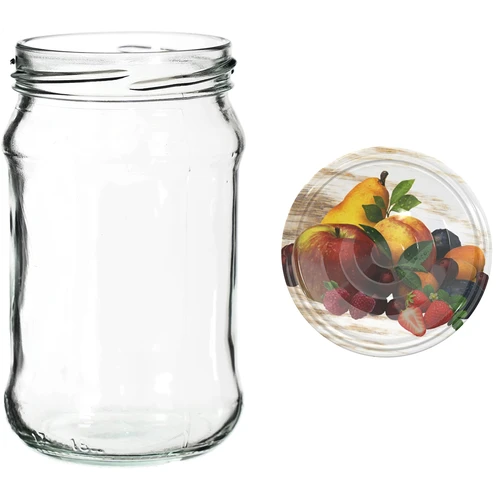 Vasetti 300 ml con tappo colorato Ø 66 - 6 pz. - 4