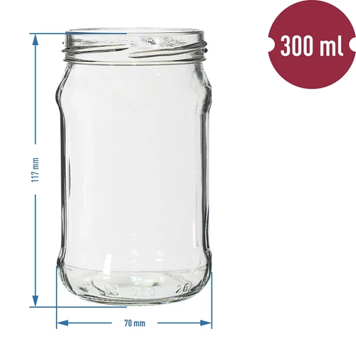 Vasetti 300 ml con tappo colorato Ø 66 - 6 pz. - 2