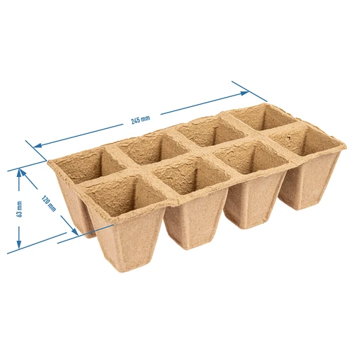 Vasetti di carta 6 x 6 x 6, set da 5 pz. - 4