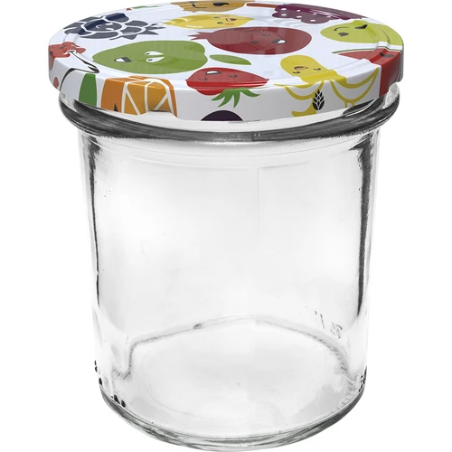 Vasetto 350 ml con tappo colorato - 6 pezzi - 3
