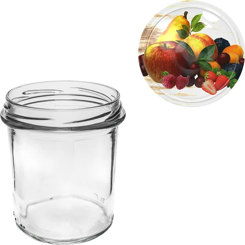 Vasetto 350 ml con tappo colorato - 6 pezzi - 5