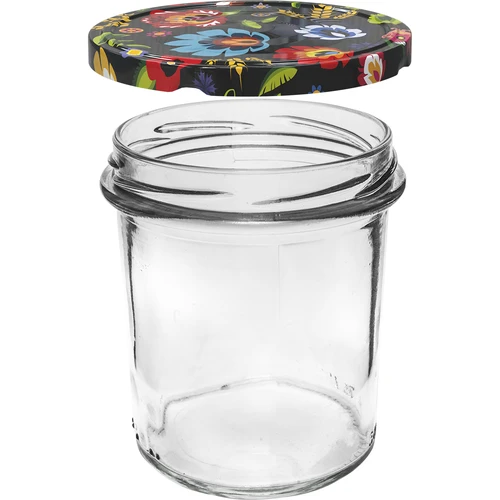 Vasetto 350 ml con tappo colorato - 6 pezzi - 4