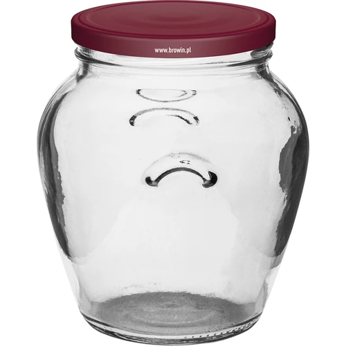 Vasetto Amfora 580 ml (Ø 82) con capsula bordeaux - 6 pezzi - 2