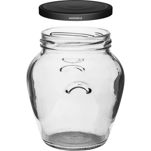 Vasetto Amfora 580 ml (Ø 82) con capsula nera - 6 pezzi - 3