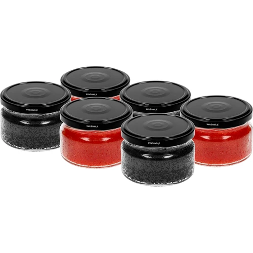 Vasetto basso 200 ml - con capsula nera Ø 82/6, 6 pz. - 3