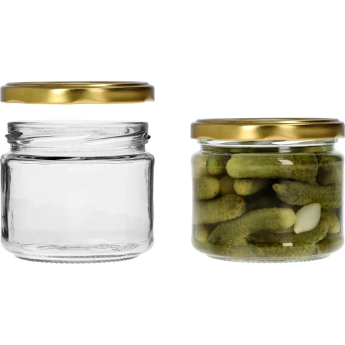 Vasetto basso 330 ml - con capsula dorata fi 82/6, 6 pz. - 5