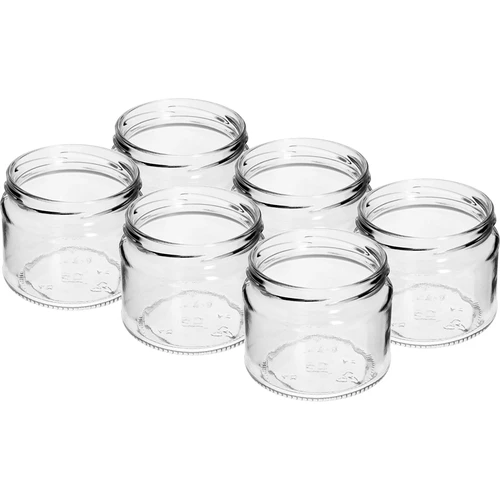 Vasetto basso 330 ml - con tappo nero fi 82/6, 6 pz. - 4