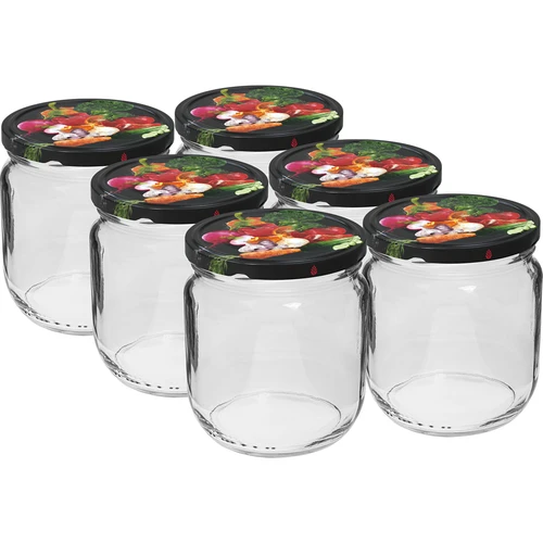 Vasetto Gurken TO 425 ml con tappo a vite colorato Ø 82/6 - 6 pz