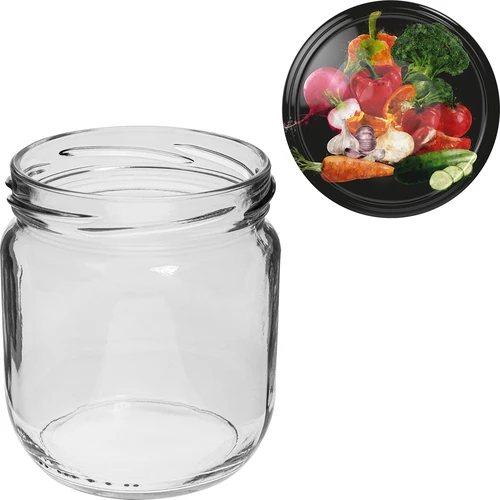 Vasetto Gurken TO 425 ml con tappo a vite colorato Ø 82/6 - 6 pz - 5