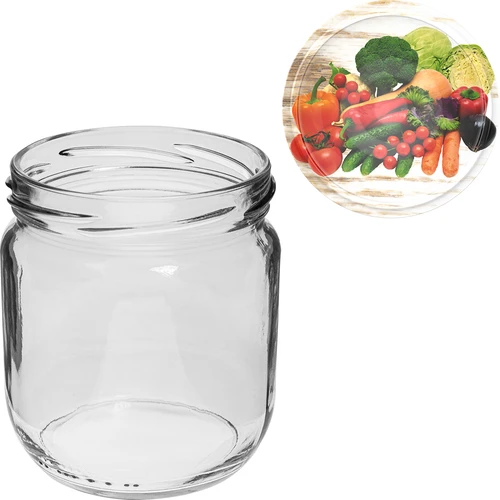 Vasetto Gurken TO 425 ml con tappo a vite colorato Ø 82/6 - 6 pz - 6
