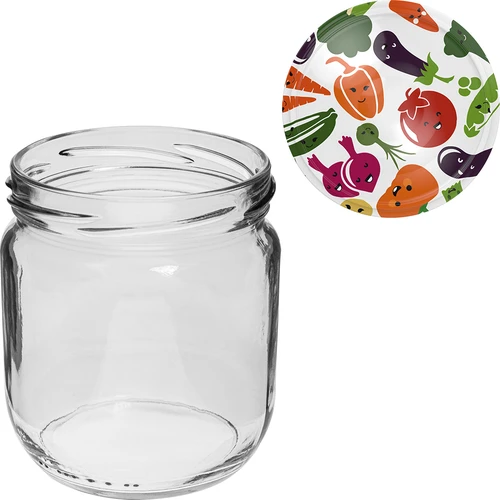 Vasetto Gurken TO 425 ml con tappo a vite colorato Ø 82/6 - 6 pz - 7