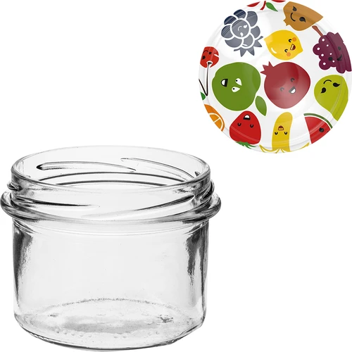 Vasetto TO 235 ml con tappo colorato Ø82 – 6 pezzi - 8