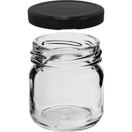 Vasetto TO da 40 ml con capsula nera Ø 43 - 10 pezzi - 3