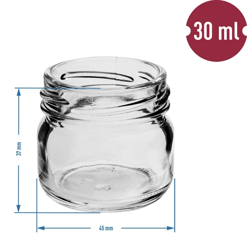 Vasetto twist-off 30 ml con tappo colorato fi 43 - 10 pezzi - 4