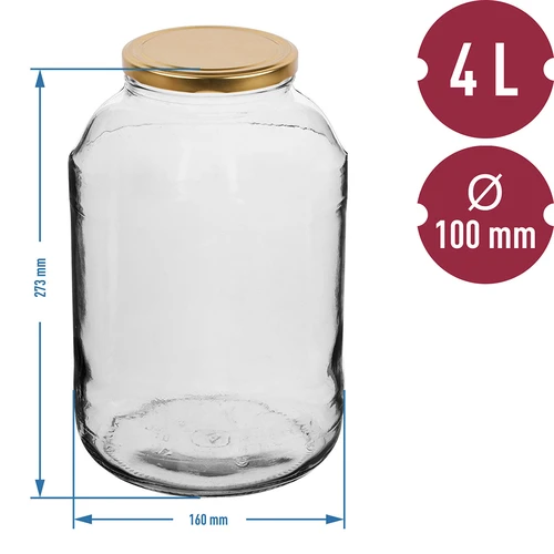 Vaso 4 L con tappo a vite ø 100 - 3