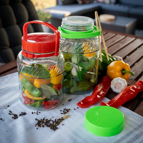 Vaso da 3 L con coperchio in plastica - 7