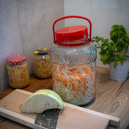Vaso da 5 L con coperchio in plastica - 9