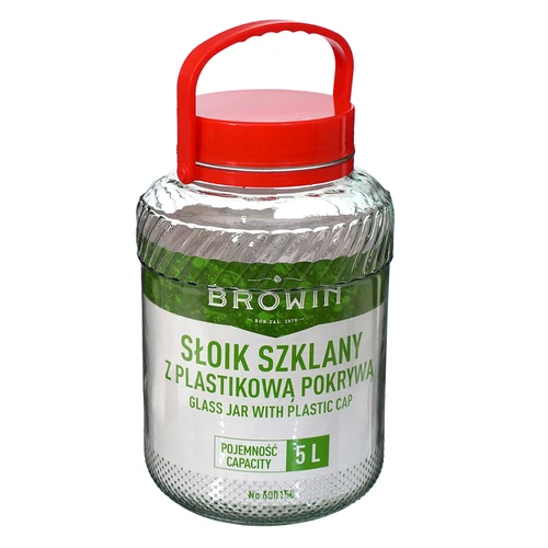 Vaso da 5 L con coperchio in plastica - 5
