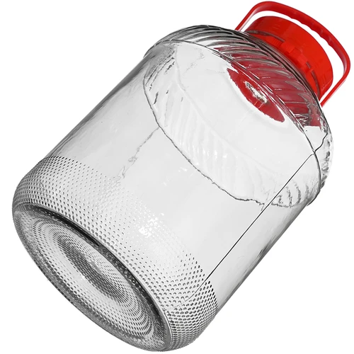 Vaso in vetro da 15 L con coperchio in plastica - 4