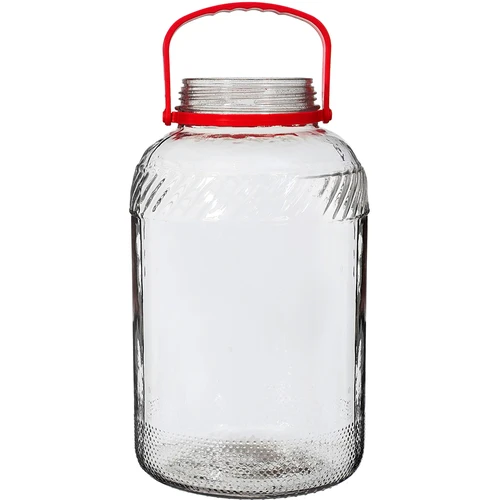 Vaso in vetro da 8 L con coperchio in plastica - 2