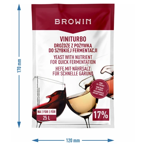 ViniTurbo - lievito enologico per fermentazione rapida, 20 g - 3